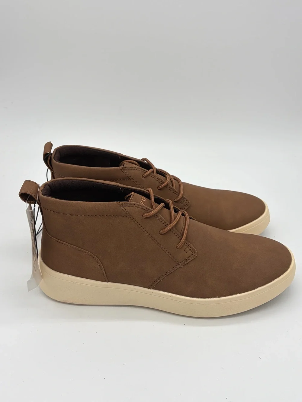 Izod Brown Chukka Boots with Cream Sole